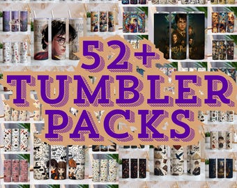 Pack of 52+ PNGs  Magic Wizard Tumbler Designs – Fantasy Spell Sublimation Art