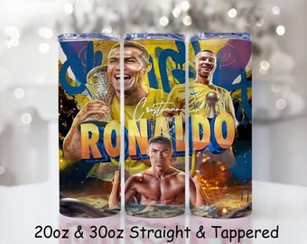 Cristiano Ronaldo 20oz Tumbler Wrap Png Wrap Digital File Download