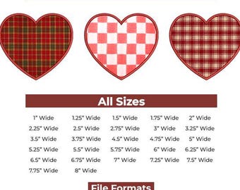 Heart applique satin embroidery design, valentine embroidery design, 27 sizes,  10 file formats.