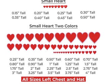 kleines Herz Stickdatei, Mini Herz Stickdateien, 28 Größen, zweifarbiges Design.