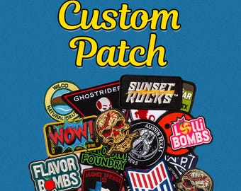 Custom Embroidered Patches | Iron On | Sew On Branding | Velcro