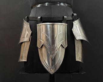 Cinturón de acero medieval con escarcelas: armadura de caballero para SCA, LARP y cosplay.