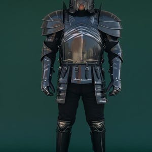 Costume en acier d'armure de nain : ensemble de cosplay GN chevalier médiéval fait main