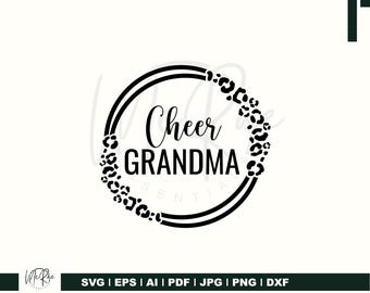 Cheer Oma svg, Cheer Gramma, Cut File Cricut Silhouette, Oma svg, Oma Shirt Design, Cheerleader svg, Dxf, Jpg, Png, Eps, vinyl.