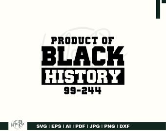 Product of Black History 99-244, Black History Month SVG, Afrocentric Quote SVG, Melanin Magic Shirt, Black History 365
