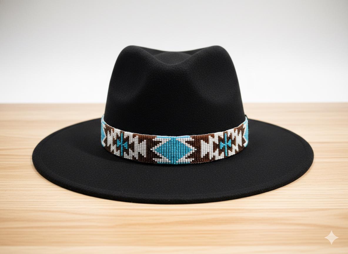 Chapeau De Cowboy Vintage Resistol – Paille, Taille 7 1/4 – Avec Bandeau En Cheveux De Cheval
