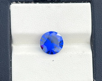 AAA Cubic Zirconia Round Shape Tanzanite Blue color Semiprecious Blue Color  CZ Stones 1mm-10mm