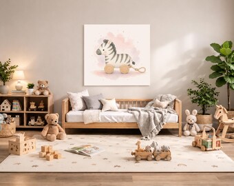Zebra Kinderzimmer Wand Kunst zum ausdrucken - Safari Baby Zimmer Dekor