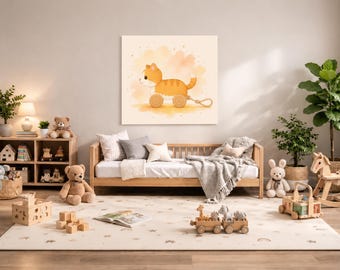 Cat Nursery Wall Art Printable – Farm Baby Room Decor