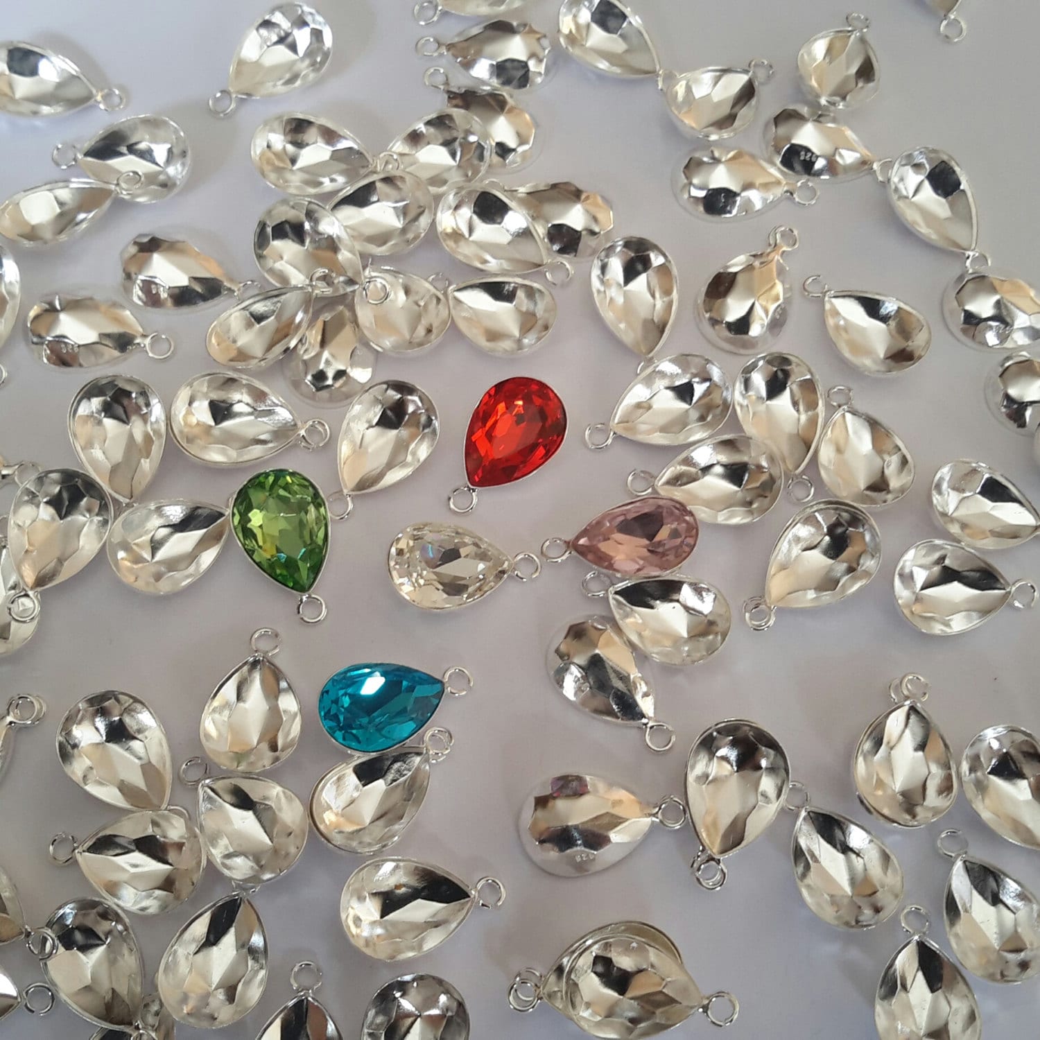 Large Oval Charm Set - Silver main image 0