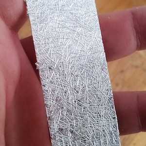 Foglio intrecciato con motivo intrecciato in argento sterling 925 massiccio, calibro 22, 3 pollici