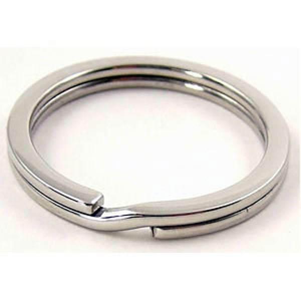 1 Porte-clés porte-clés rond plat en argent sterling 925 taille 28 mm, 32 mm