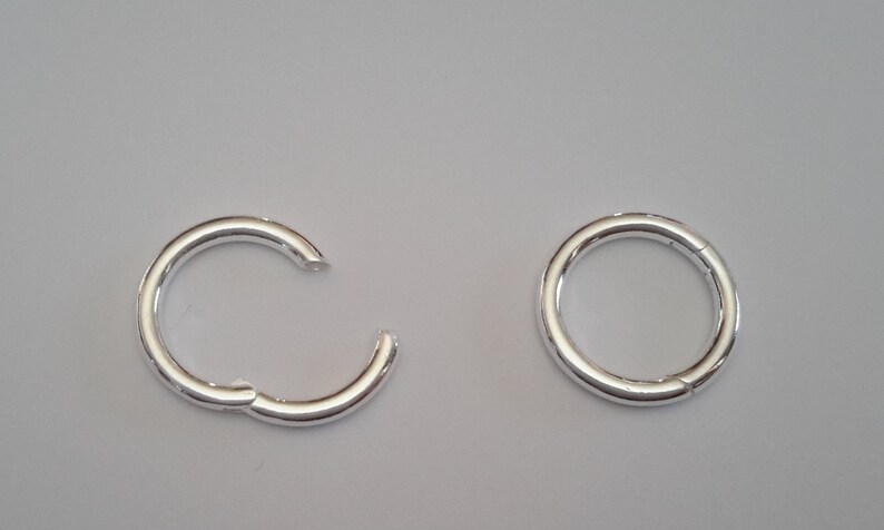 Sterling Silver Pendant Enhancer/Shortener - Round Clasp, 9.7mm - Bright Finish
