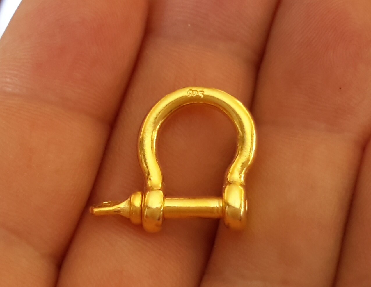Glieder Kreise Lange Ohrringe 14k Weiss Gold Haken Pfosten