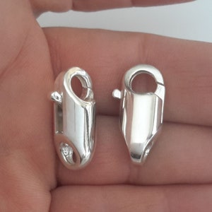 1 Sterling Silver 925 one of its kind Robust Lobster Clasp Small  and Large Sizes