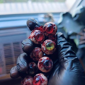 Creepy Realistic Eyeball Bracelet | Horror Jewelry | Unique Gothic Eye Design | Handmade Bracelet with Resin Eyes | Perfect for Horror Lover