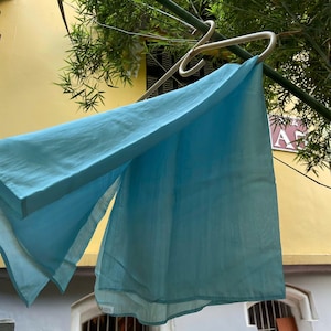 Handmade Mulberry Silk Scarf: Lightweight Woven Wrap, Unisex Shawl