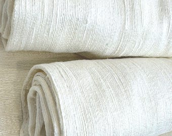 Organic Raw Silk Face Towel 12x20 Exfoliating Washcloth Sensitive Skin Noil Cloth