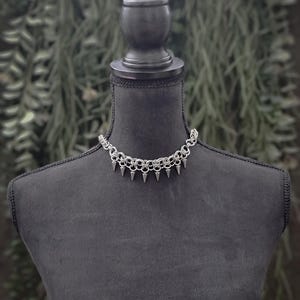 VERAX - chainmail necklace - stainless steel- gothic fashion