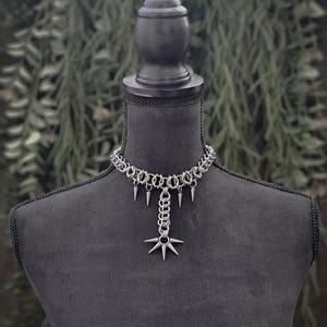SYMPATHEIA - chainmail necklace - stainless steel- gothic fashion - darkwave - punk - goth