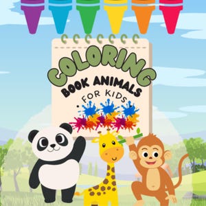 Kids Animal Coloring Book: 15 Fun Printable Pages (PDF Download)