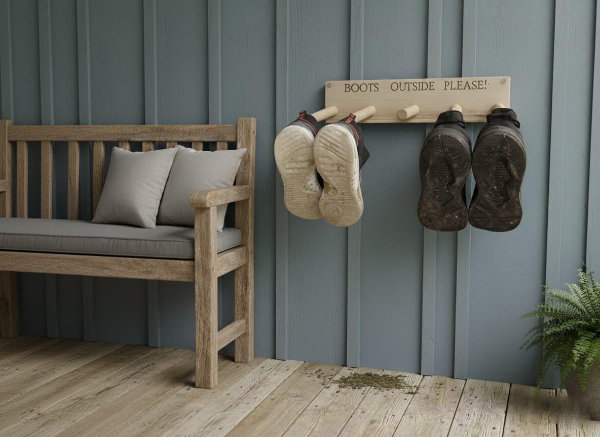 Wood Welly Boot Rack Australia