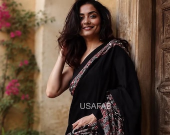 Crepe Silk Designer Saree,Mirror Work saree, Festive Wear Saree, Party Wear Wedding Collection Saree
