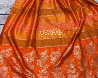 Traditional Bandhej Silk Saree,Rich Jari Border & Running Blouse,Bridal Saree,Indian Function Saree,