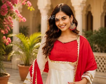Elegant Roman Silk Gown Set, Ready to Wear grown set,Wedding Wear Gown For Women
