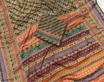 Bollywood Inspired Chinnon SilkcSaree,Zari and Diamond Work,Designer Saree for Wedding Wear,Saree For Special Occasions
