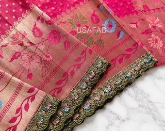 Paithani Silk Saree,Tissue Jari Weaving,Meenakari Jacquard Border Saree,Rich Pallu Traditional Saree, Designer Indian Wedding Saree