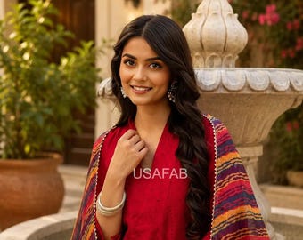 Elegant Roman Silk Kurti Set with PantChikan Kari Work Designer kurti, Ready to Wear kurti pant set
