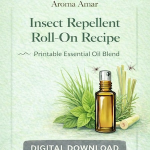 Natural Insect Repellent Roll-On Recipe (Digital Download)