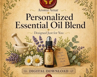 Receta personalizada de mezcla de aceites esenciales (descarga digital)