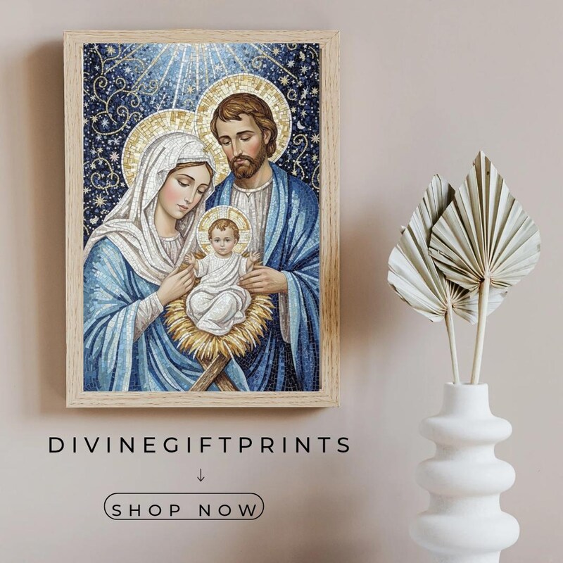 Holy Family Print - Etsy