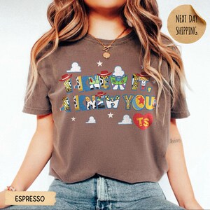 Vintage I Knew It I Knew You Shirt, TS and Toy Story 5 Friendship Shirt, Woody Buzz Lightyear Tee, Disneyland Toy Story Family Matching Tee Espresso (only CF)