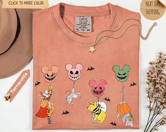 Disney Winnie The Pooh Halloween Mickey Balloon Shirt, Pooh Tigger Mummy Halloween Tee, Disneyland Spooky Season, Disney Halloween Party