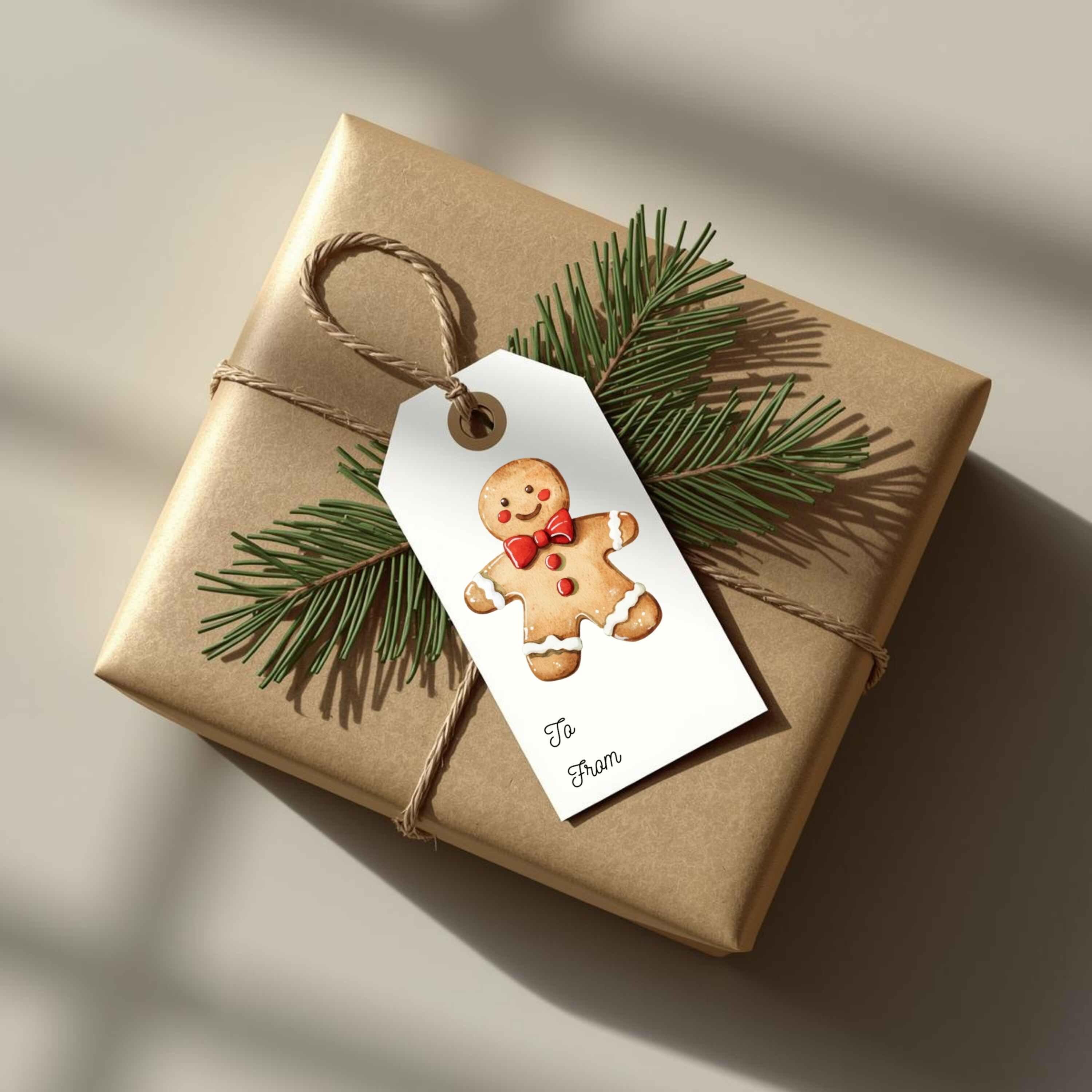 Editable Christmas Gift Tags | Holiday Present Labels (digital Download ...