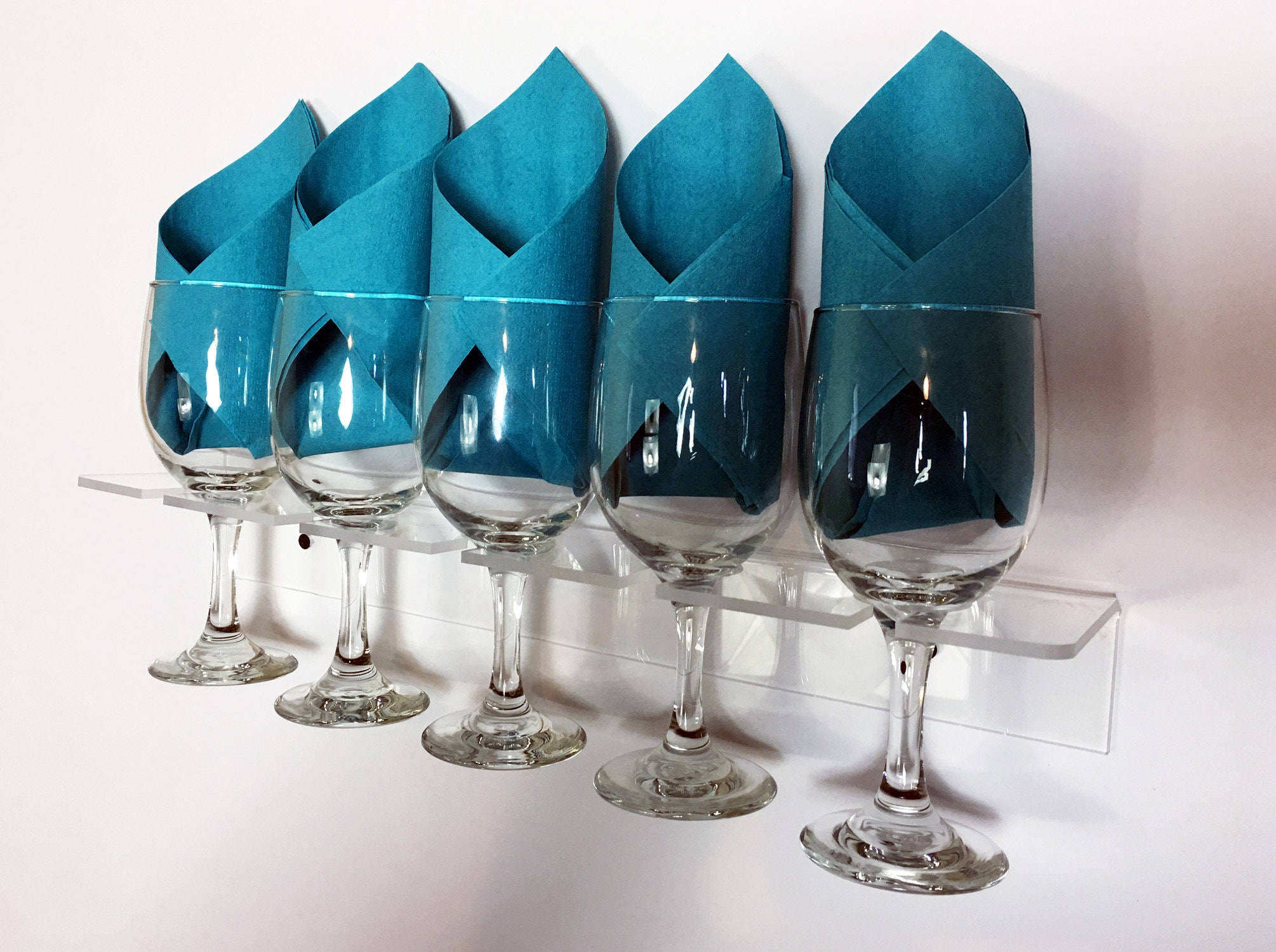 Flute Glass Storage Wine Glass Rack Acrylic Drink Glass Racks Champagne Wall 