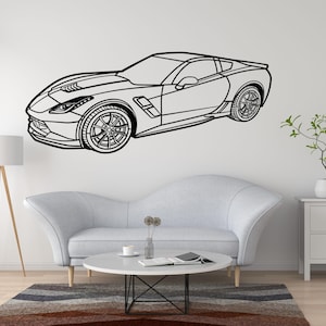 2017 Chevy Silverado Metal Wall Art Pickup Truck Silhouette Decor for Garage Office Man Cave Auto Enthusiast Gift Modern Style