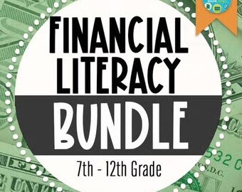 Financial Literacy Unit Growing Bundle | Simple for Middle and High School