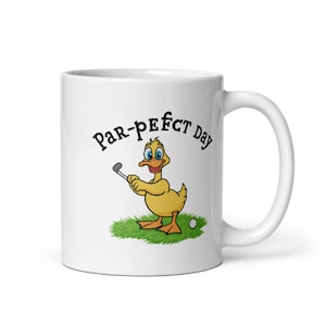 Funny Golf Mug: &quot;Pa-Perfect Day&quot; Coffee Cup - Golfer Gift