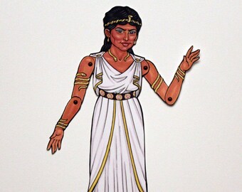 Zenobia Ancient Queen Articulated Paper Doll, Women of History