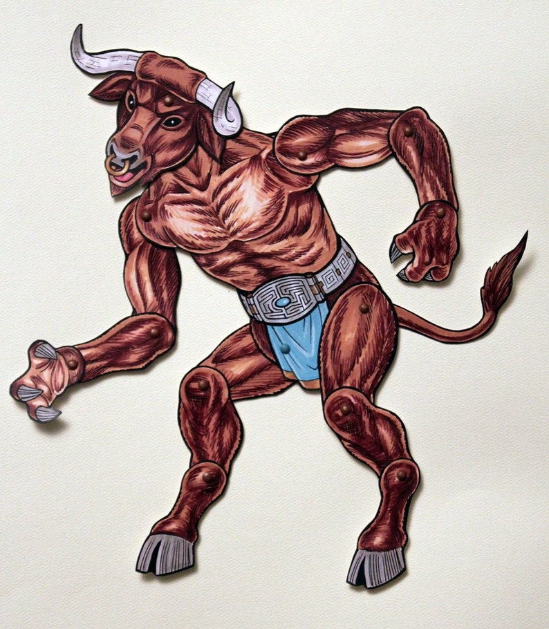 Minotaur Articulated Paper Doll image 1