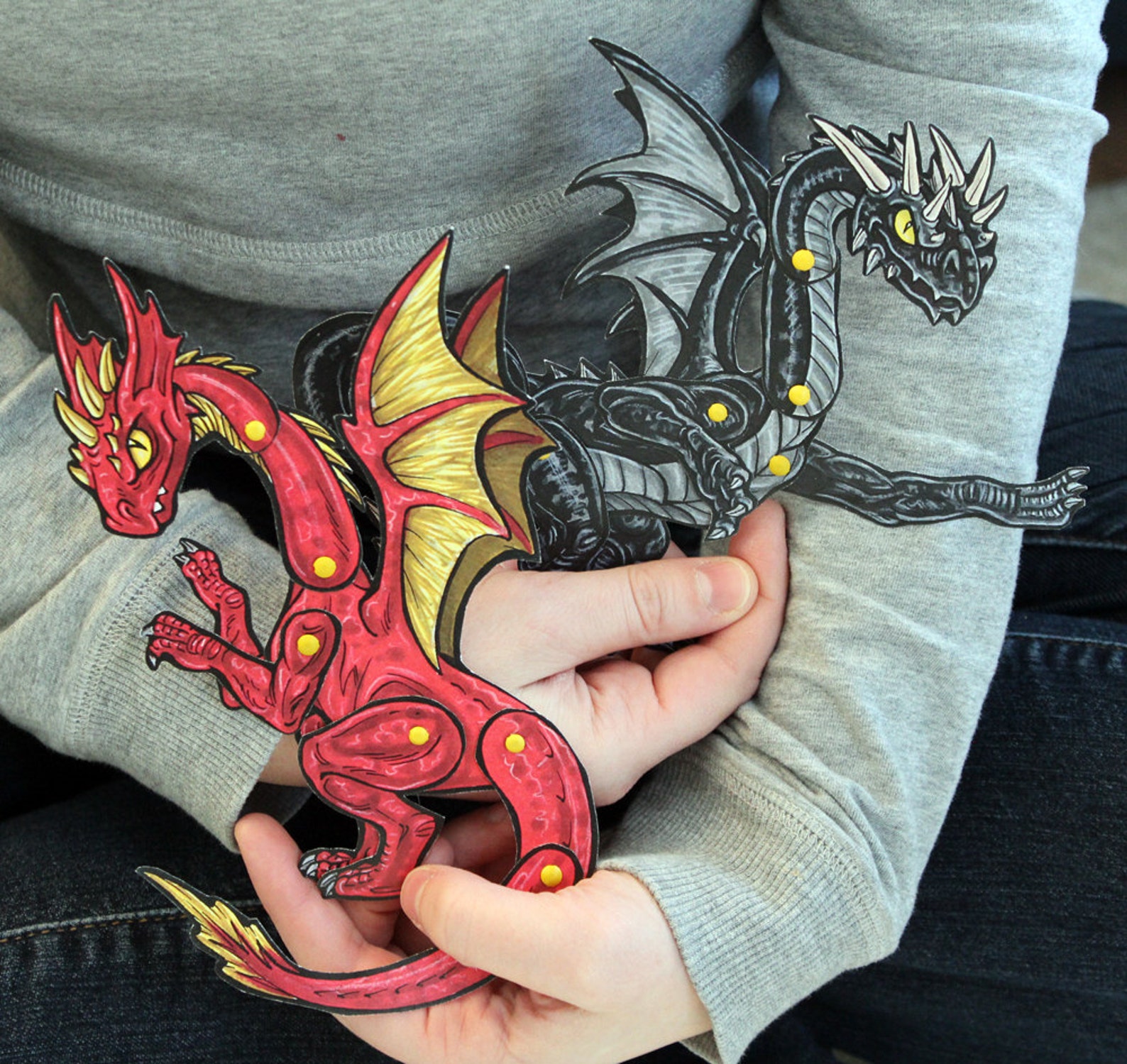 Instant Download 4 Triwizard Dragons Pet Paper Dolls | Etsy