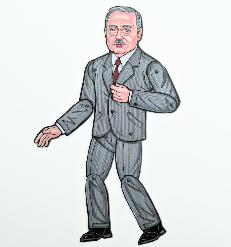 Alfred Adler Articulated Paper Doll image 1