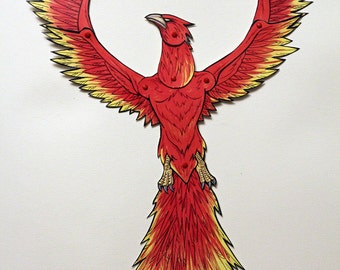 Phoenix Articulated Paper Doll