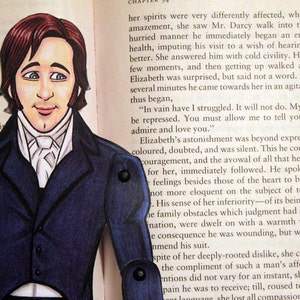 Mr. Darcy and Elizabeth Bennet Articulated Paper Dolls Pride and Prejudice Jane Austen image 4