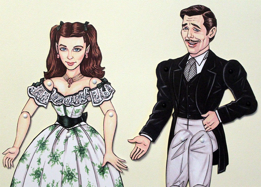 gone with the wind paper dolls