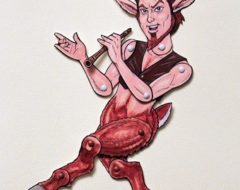 Faun Articulated Paper Doll